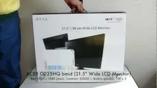 Unboxing ACER LCD Monitor G225HQ bmid