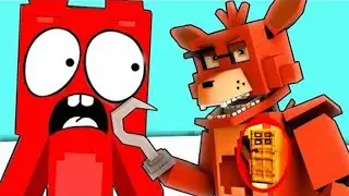 MINECRAFT GEMINI BEAR VS. FOXY ~ MINECRAFT CARTOON CHALLENGES! NOOB BEAR