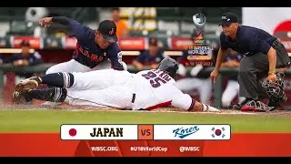 Highlights: 🇯🇵 Japan vs Korea 🇰🇷 - WBSC U-18 Baseball World Cup - Super Round