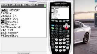 Calculator How to 10 - how to use zoom key to zoom in or zoom out the graph.