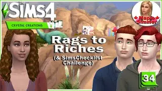 Dedeathify! Pt 34: Crystal Creations Rags to Riches & Sims Checklist Challenge (Sims 4)