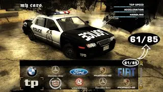NFS Most Wanted - ALL Car 85 Slot Garage (Official/Bonus and Blacklist)