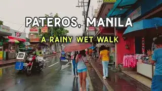 A rainy wet walk experience in Pateros Metro Manila Philippines