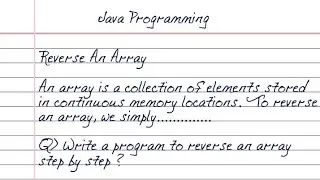 How To Reverse Array In Java | Dev Domain