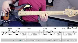 Bob Marley - I Shot the Sheriff (Bass cover) (Play along TABS + pdf)