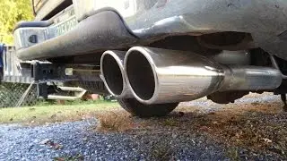 Chevy Silverado True Dual Magnaflow Exhaust Before And After