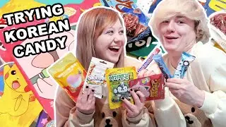 Trying Korean Candy with My Boyfriend!