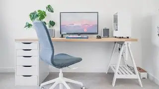 IKEA Desk SETUP + Home Office TOUR 2020