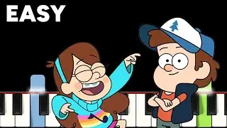 Gravity Falls Main Theme – Easy Level 2 Piano Tutorial