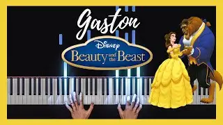 Gaston - Beauty and the Beast | Easy Piano Tutorial | 4K 60fps