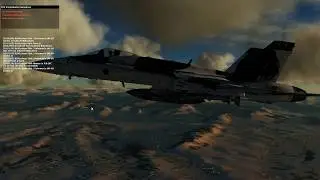 DCS World, Hawker, F18 Mountain Range Intercept 4 Kills