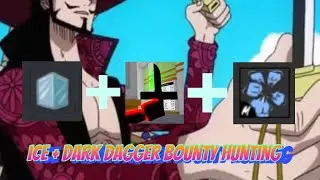 Ice + Dark Dagger is insane!! | Bounty Hunting | Blox Fruits