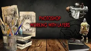 Working with Photoshop layers. beginner friendly