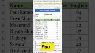 Day 20 - VLOOKUP Partical Text Match in Excel #exceltricks #excel #exceltutorial #exceltips