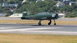 [4K] Wellington Airport - Nanchang CJ6 ZK-MAO Take off RWY16 - 17/1/2022