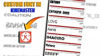How To Install Custom Fonts In KineMaster || Add Any Font In Kinemaster