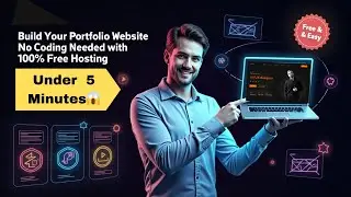 How to Create a Modern Portfolio Website Using AI | No Coding & Free Hosting 🌐 2025