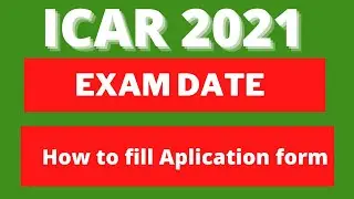 ICAR Application Form 2021 Released | ICAR Latest Update | NTA ICAR Official Notice |