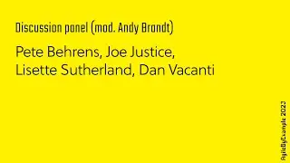 AgileByExample 2023: Discussion panel (mod. Andy Brandt)