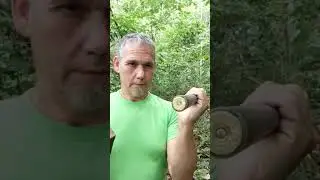 Testing homemade shotgun in the woods