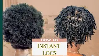 HOW TO: DIY Instant Locs With No Extensions | Instant Loc Tutorial for Beginners