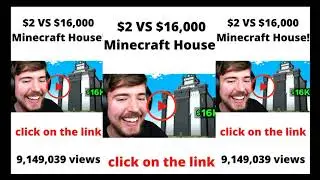 $2 VS $16,000 Minecraft House! #shorts