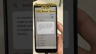 Samsung j410f FRP Reset Done 
