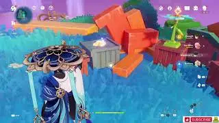 Genshin Impact Four Flowers Puzzle at Broken Sea