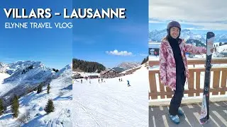 First time skiing in Villars Lausanne 🇨🇭 | March 2023 | Elynne's VLOG