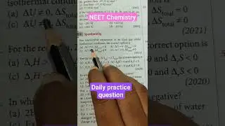 NEET aspirants | Chemistry | Daily Practice Question #shorts #neet #chemistry