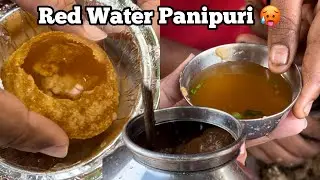 Red Spicy PANIPURI | जो जल्दी आता है, सिर्फ वही खा सकता है ये गोलगप्पे😱😱 Indian Street Food