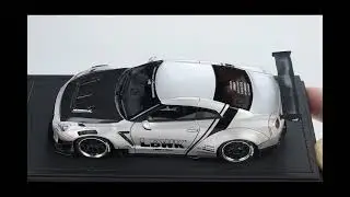 Ignition Model 1/43 LB-WORKS Nissan GT-R R35 type 2 Silver (IG2554) resin car model available now