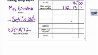Deposit Slip Video