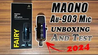 MAONO AU-903 Unboxing and Microphone test