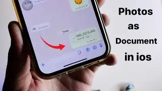 How to send Photos as document in Whatsapp in iPhone