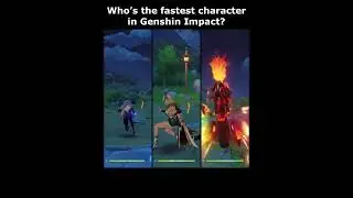 Speed/sprint comparison side-by-side - Yelan / Xilonen / Mavuika - Genshin Impact