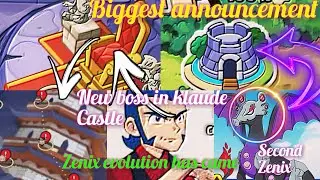 Biggest announcement ever 😱- update 1.6.44-Zenix evolution finally - new boss in klaude castle omg 😨
