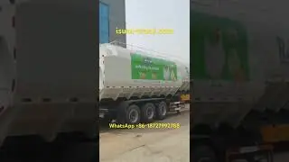 Bulk animal feed delivery semi trailer.