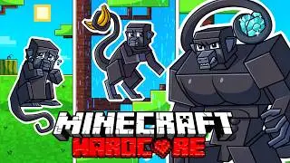 I Survived 1000 DAYS as a SPIDER MONKEY in HARDCORE Minecraft! - Monkey Adventures Compilation