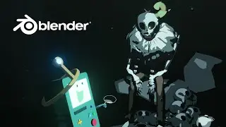 Death's Tea Party: The Lich and BMO blender sculpt