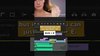 Editing Hack: Shift + E for Instant Clip Toggle!  #premierepro