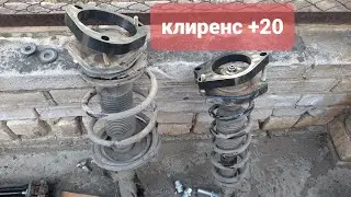 Установка проставок тойота WISH