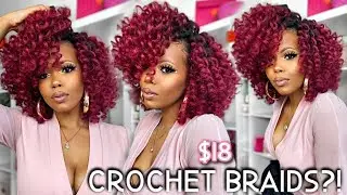 😱 $18 Texture & DIY COLOR |FAST EASY KNOTLESS Crochet BRAIDS in 1 HR! SO Versatile! Jamaican Bounce