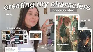 how to write main characters 🎱💭 my brainstorming process + tips (creating my new oc's) vlog