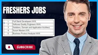 Fresher jobs 2024 for Software Developers, Full Stack Developers, Quality Engineers For 2020 - 2024