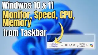 Monitor Internet Speed on Windows 11/10 Taskbar: Quick Setup Guide!