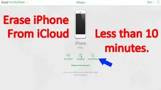Erase iPhone from iCloud less than 10 minutes (Delete All data and Restore iPhone) (Khmer)
