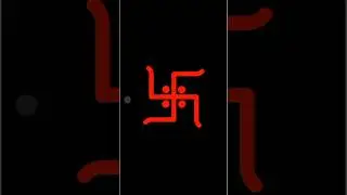 Swastik sign animation graphics using turtle in python🤩🐢 