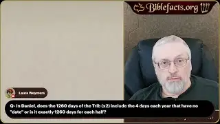 Q&A In Daniel what does the 1260 days mean of the Tribulation?