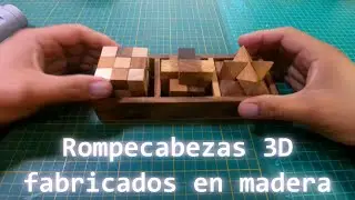 rompecabezas 3D de madera para desafiar tu mente, video con error de captura, saludos #tallerw11